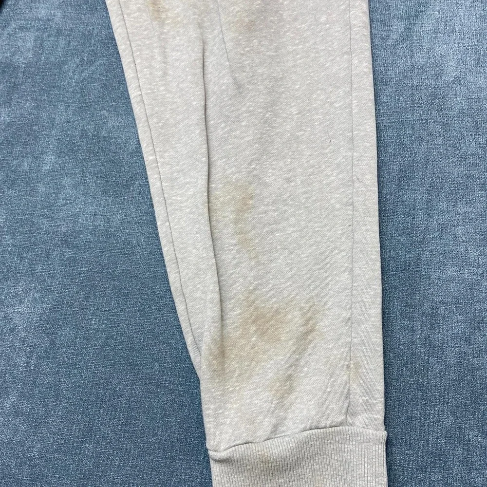 Michael Kors Sweatpants Mens Large Heather Gray Fleece Lined Logo Tapered Leg